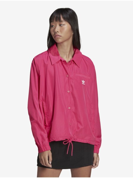 Tmavě růžová dámská lehká bunda adidas Originals Windbreaker Dámské