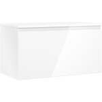 MEXEN/S - Orio koupelnová skříňka pod umyvadlo 90 cm s deskou, 1 šuplík, bílá lesk 91A10-09047-1-BFC00