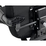 Kancelářská židle, černá síťovina, posuvný opěrák, plastový kříž, kolečka na tvrdé povrchy