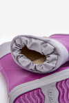 Dětské Wellingtonky teplejším Snow Wave Gokids Purple Velikost: