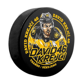FansArena Puk David Krejčí #46 Exclusive Collection Boston Bruins NHL
