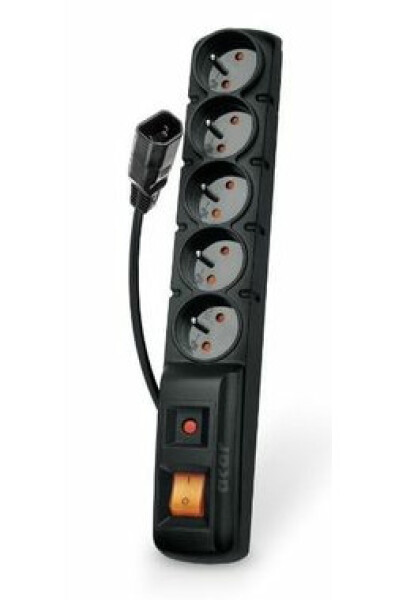 Acar F5 IEC 5m kabel / 5 zásuvek / přepěťová ochrana / C14 do UPS (ppacarf5-5iec)