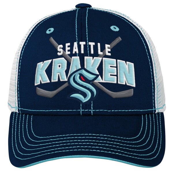 Outerstuff Dětská kšiltovka Seattle Kraken NHL Lockup Meshback Adjustable