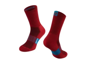 Force North zimní ponožky červená/modrá vel.