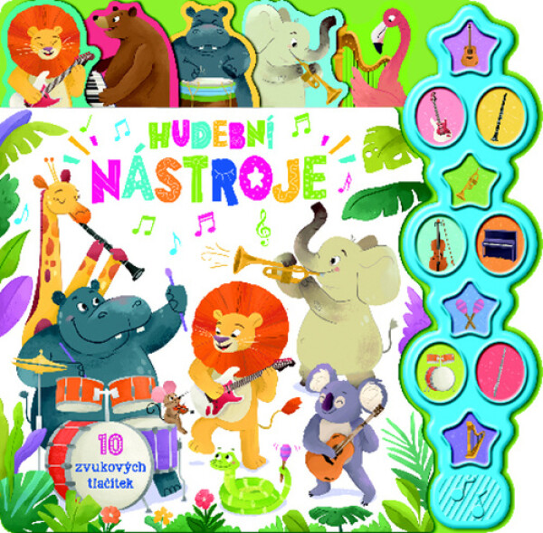 Hudební nástroje - 10 zvukových tlačítek - kolektiv autorů