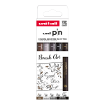 UNI PIN Creative Writting - Brush Art, sada linerů, 5 ks, (EFB/ BR), mix barev