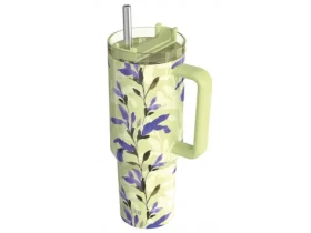 Quokka Nerezový termohrnek s brčkem Stream Matcha 1200 ml (40041QO)