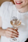 Bella Rose Sklenice na víno All you need is wine + vánoční krabička, čirá barva, sklo, 350 ml