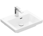 VILLEROY & BOCH - Subway 3.0 Umývátko 50x40 cm, s přepadem, otvor pro baterii, alpská bílá 43705001