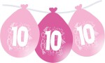 Balonky narozeniny číslo 10, visící 5ks růžové balonky.cz Balonky narozeniny číslo 10, visící 5ks růžové balonky.cz