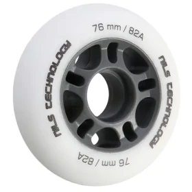 NILS Extreme PU 76x24 82A Matná kolečka bílá 4 ks (5907695543438)
