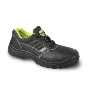 Polobotka GÖTEBORG 3285-01 pracovní kožená černo-zelená 43 černo-zelená