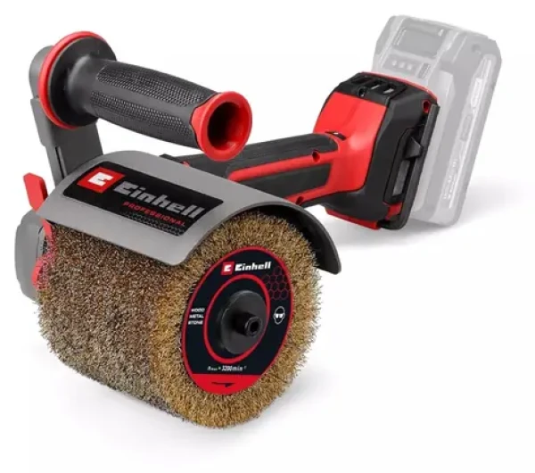 Einhell TP-BR 18/32 Li BL-Solo / Aku válcová bruska / 18V / Brusný pás 10 cm / Brusný kotouč 12 cm / Bez aku (4468000)