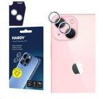 3mk HARDY Lens Protection Pro skla na fotoaparát pro Apple iPhone 15/15 Plus Pink (5903108573450)