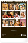 Nástěnný kalendář Women 2024, 33 × 46 cm