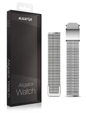 Aligator Náhradní kovový řemínek pro Watch Grace 16mm / stříbrný (16AW0006)