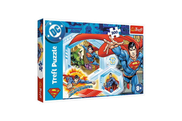 Puzzle Nezničitelný Superman 300dílků 60x40cm v krabici 40x27x4,5cm