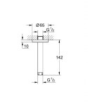 GROHE - Rainshower Stropní výpusť 14 cm, chrom 28724000