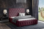 FRONTI Postel MODEL 06 160x200 bordó - MAGIC VELVET 2229