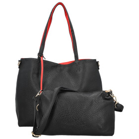 Módní koženkový set kabelek Maricela, černý