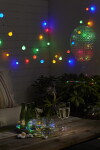 Star trading LED-wire garland Dew Drops 40 multicolour LED wire: silver length ca.4
