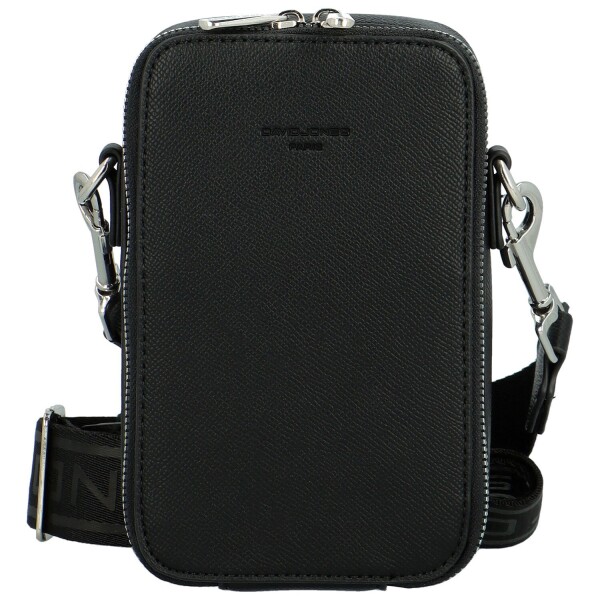 Trendy dámská koženková mini crossbody Ksenija, černá