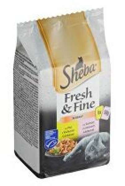 Sheba kapsa Fresh&Fine kuře a losos 6x50g