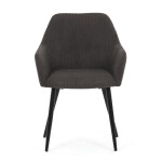 Jídelní židle, šedá, manšestrová látka, DCH-V4009 GREY6