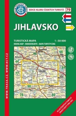 Jihlavsko /KČT 79 1:50T Turistická mapa