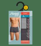 Pánské boxerky Start Hipster C2P box - BLACK - černé 0034 - SLOGGI BLACK COMBINATION 8