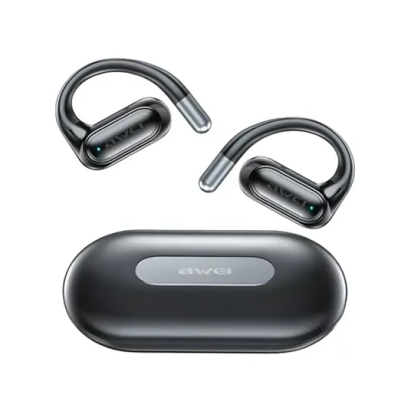 Awei T93+ černá / Bezdrátová sluchátka / OWS / Bluetooth 5.4 / nabíjecí pouzdro (T93)