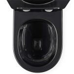 REA - Závěsná WC mísa Carlo Mini Tornado Black Brush Gold REA-C4330