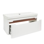 Koupelnová skříňka s umyvadlem SAT Fusion 97,5x43x45 cm bílá matná mat SATFUSION100WMW SATFUSION100WMW