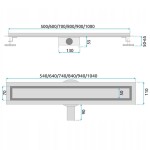 REA - Odtokový žlab NEOX PRO Nickiel Brush 70 REA-G5808