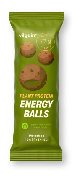 Vilgain Plant Protein Energy Balls BIO – 15× pistácie 45 g (3 x 15 g)