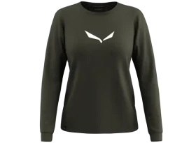 Salewa Eagle Solidlogo Dry Tee W dámské triko dlouhý rukáv Dark olive vel. 42/36