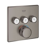 GROHE - Grohtherm SmartControl Termostatická baterie pod omítku, 3 ventily, kartáčovaný Hard Graphite 29126AL0