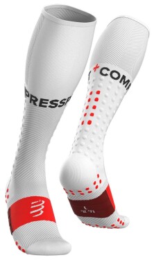 Kompresní podkolenky Compressport FULL SOCKS RUN WHITE Velikost: EU