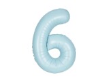 Balónek narozeniny číslo 6 světle modrý 86 cm Balónek narozeniny číslo 6 světle modrý 86 cm