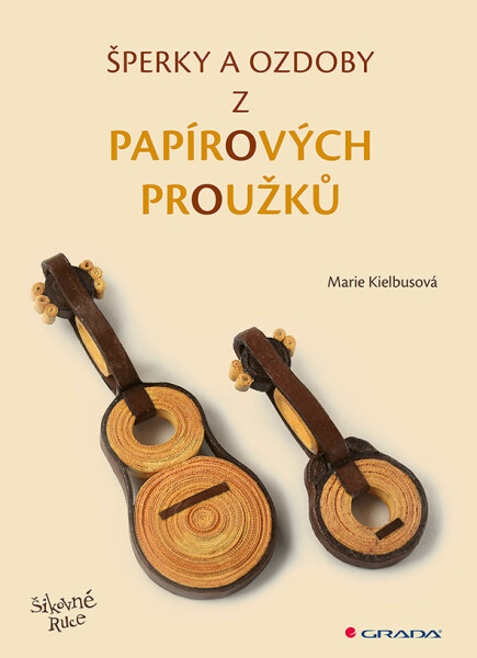 Šperky ozdoby papírových proužků