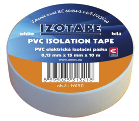 Emos F61511 páska izolační PVC 15 mm 10 bílá