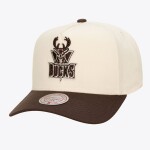 Mitchell & Ness Pánská kšiltovka Milwaukee Bucks NBA Brown and Cream Pro Snapback Hardwood Classics