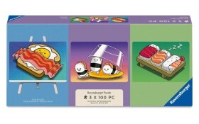 Puzzle se stojánkem: Denní menu 3x100 dílků