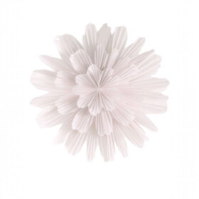 Watt & Veke Závěsná svítící hvězda Snöblomma 44 cm, bílá barva, papír