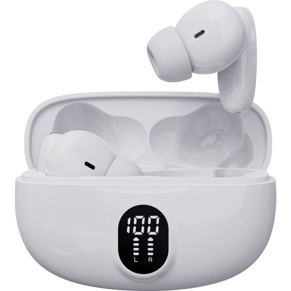 Denver TWE-57W WHITE špuntová sluchátka Bluetooth®, 111191120620, stereo, bílá