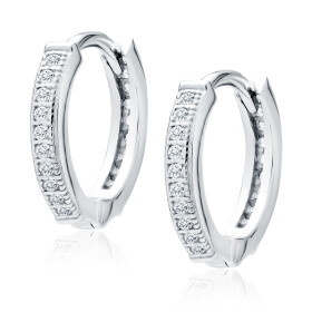 LUNICA Stříbrné náušnice kroužky 0055 Ag 925; ≤1,7 g.