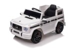Mamido Dětské elektrické autíčko Mercedes Benz G63 cabrio EVA kola bílé