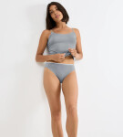 Dámské kalhotky GO Sense High leg 2P - GRAY -šedé 3602 - SLOGGI CHROME L