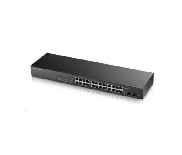 Zyxel GS1900-24 v2 26-port Gigabit Web Smart switch, 24x gigabit RJ45, 2x SFP, fanless EDF_311137