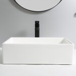 Erga Elsa, umyvadlo na desku 500x395x140 mm, bílá lesklá, ERG-V03-9506-WH